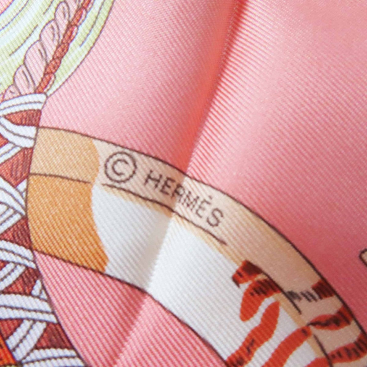 Hermes Scarf Silk Salmon Pink Carre90 Bracelets De Lumiere Bracelets Of Light