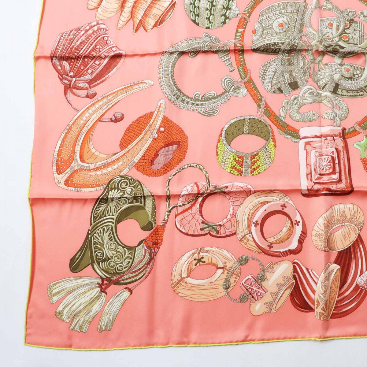 Hermes Scarf Silk Salmon Pink Carre90 Bracelets De Lumiere Bracelets Of Light