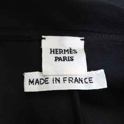 Hermes Tops 3H0605Dg Silk Black 34