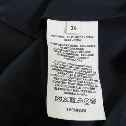 Hermes Tops 3H0605Dg Silk Black 34