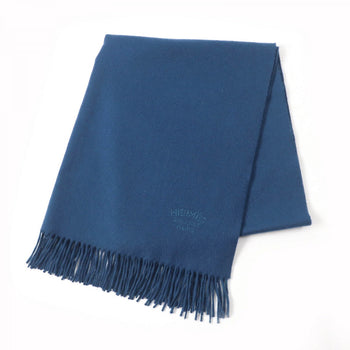 Hermes Scarf Cashmere Blue Type