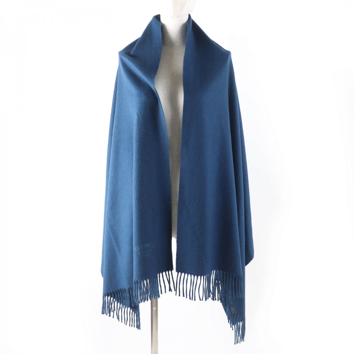 Hermes Scarf Cashmere Blue Type