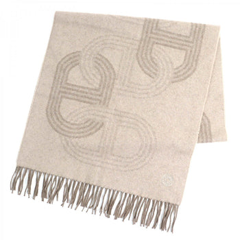 Hermes Scarf Cashmere Beige Type 24Th Circuit