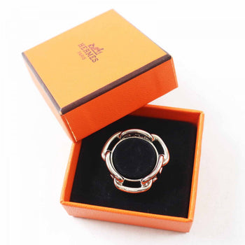 Hermes Scarf Ring Metal Silver Lukade
