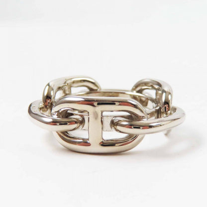 Hermes Scarf Ring Metal Silver Lukade