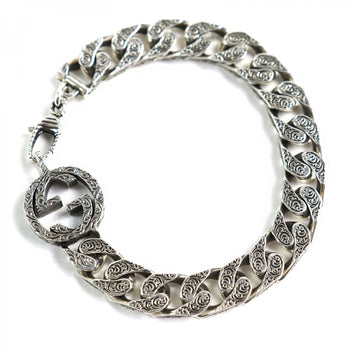 Gucci Bracelet 454285 Ag925 Silver Interlocking G Silver Chain Bracelet 17