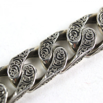Gucci Bracelet 454285 Ag925 Silver Interlocking G Silver Chain Bracelet 17