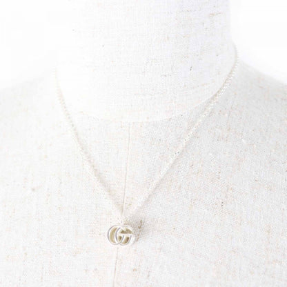 Gucci Necklace 770724 Ag925 Silver Arabesque Double G Necklace