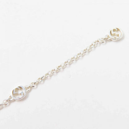 Gucci Necklace 770724 Ag925 Silver Arabesque Double G Necklace
