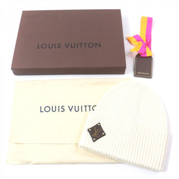 Louis Vuitton Knit Cap M76707 Wool Ivory Bonnet Lv Beanie