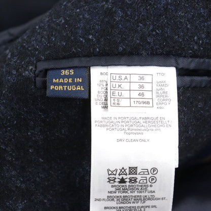 Brooks Brothers Chester Coat Wool Blue Type 36