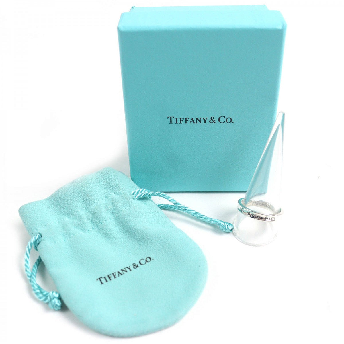 Tiffany&Co. Ring 1837 Ag925 Silver Narowing