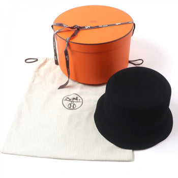 Hermes Hat Wool Black Dalton