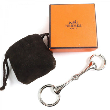 Hermes Scarf Ring Metal Silver