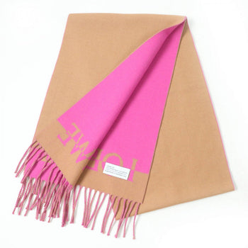 Loewe Scarf Wool Brown Pink