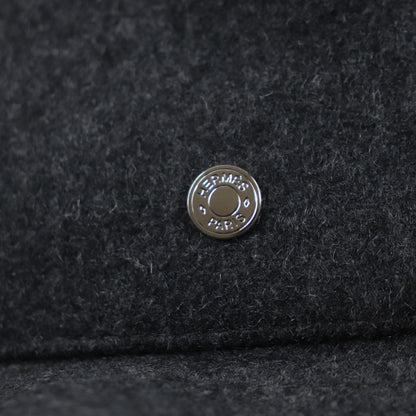 Hermes Hat Cashmere Gray Crude Cell 57