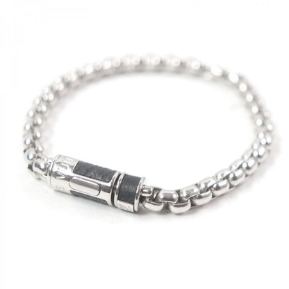 Louis Vuitton Bracelet M63107 Monogram Eclipse Silver Black Monogram Eclipse Bracelet Chain