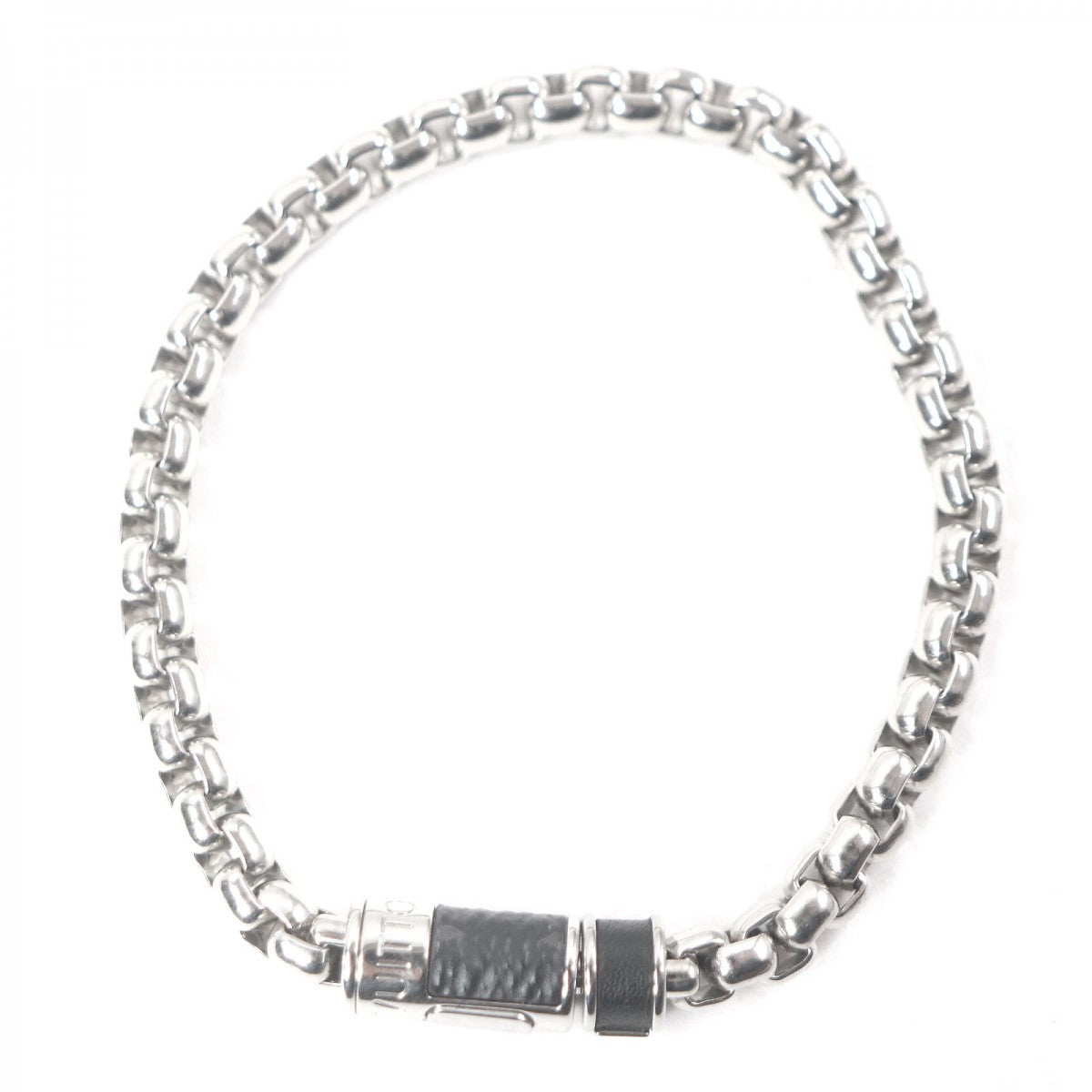 Louis Vuitton Bracelet M63107 Monogram Eclipse Silver Black Monogram Eclipse Bracelet Chain