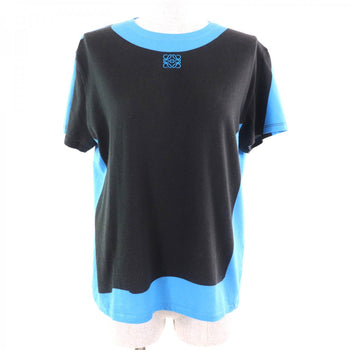 Loewe Short Sleeve T-Shirt S359Y22X45 Cotton Black Light Blue M