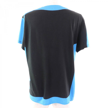 Loewe Short Sleeve T-Shirt S359Y22X45 Cotton Black Light Blue M