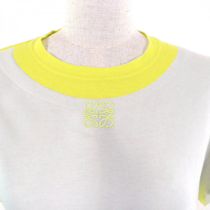 Loewe Short Sleeve T-Shirt Cotton Light Gray Yellow S359Y22X39 S