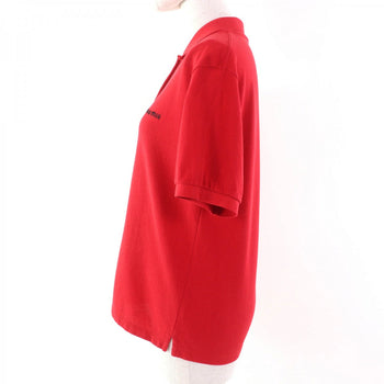 Miu Miu Short Sleeve Polo Shirt Mjn535 Cotton Red Cotton Piqu Polo Shirt Xs