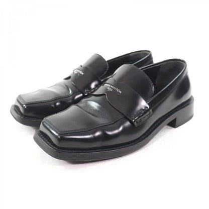 Louis Vuitton Loafers Leather Black The Connery Line 35.5