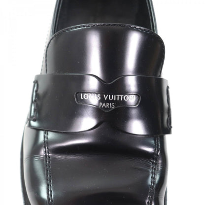 Louis Vuitton Loafers Leather Black The Connery Line 35.5