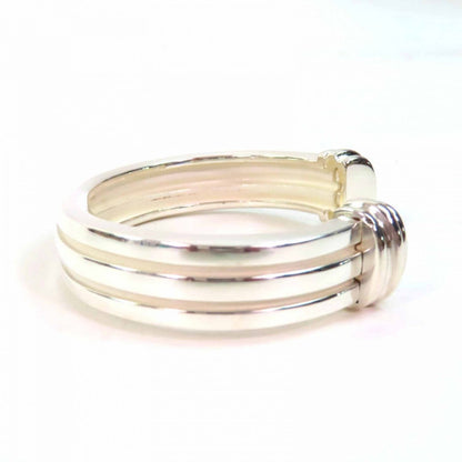 Tiffany&Co. Bangle Sv925 Silver Atlas Grooved Cuff Atlas Grooved Cuff