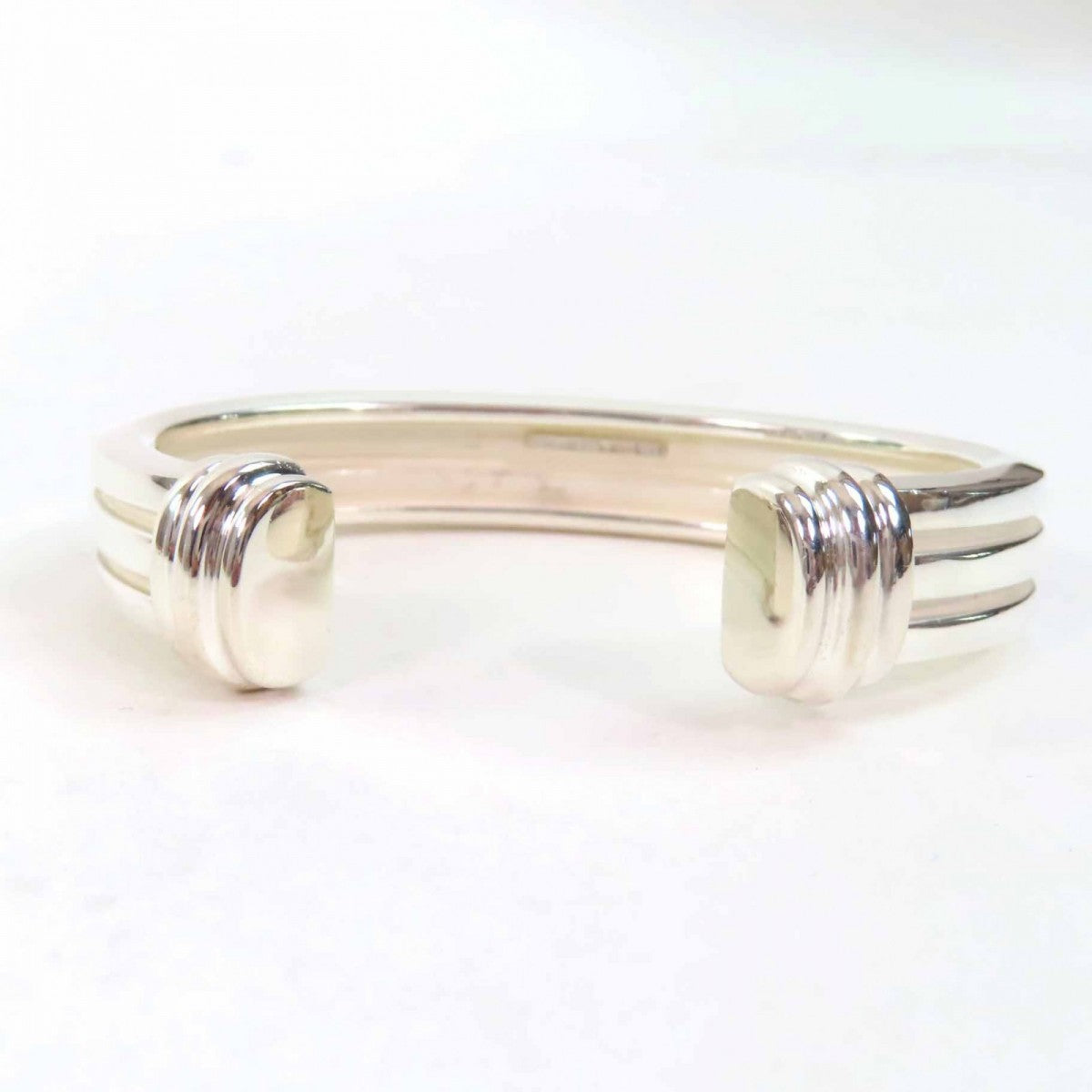 Tiffany&Co. Bangle Sv925 Silver Atlas Grooved Cuff Atlas Grooved Cuff