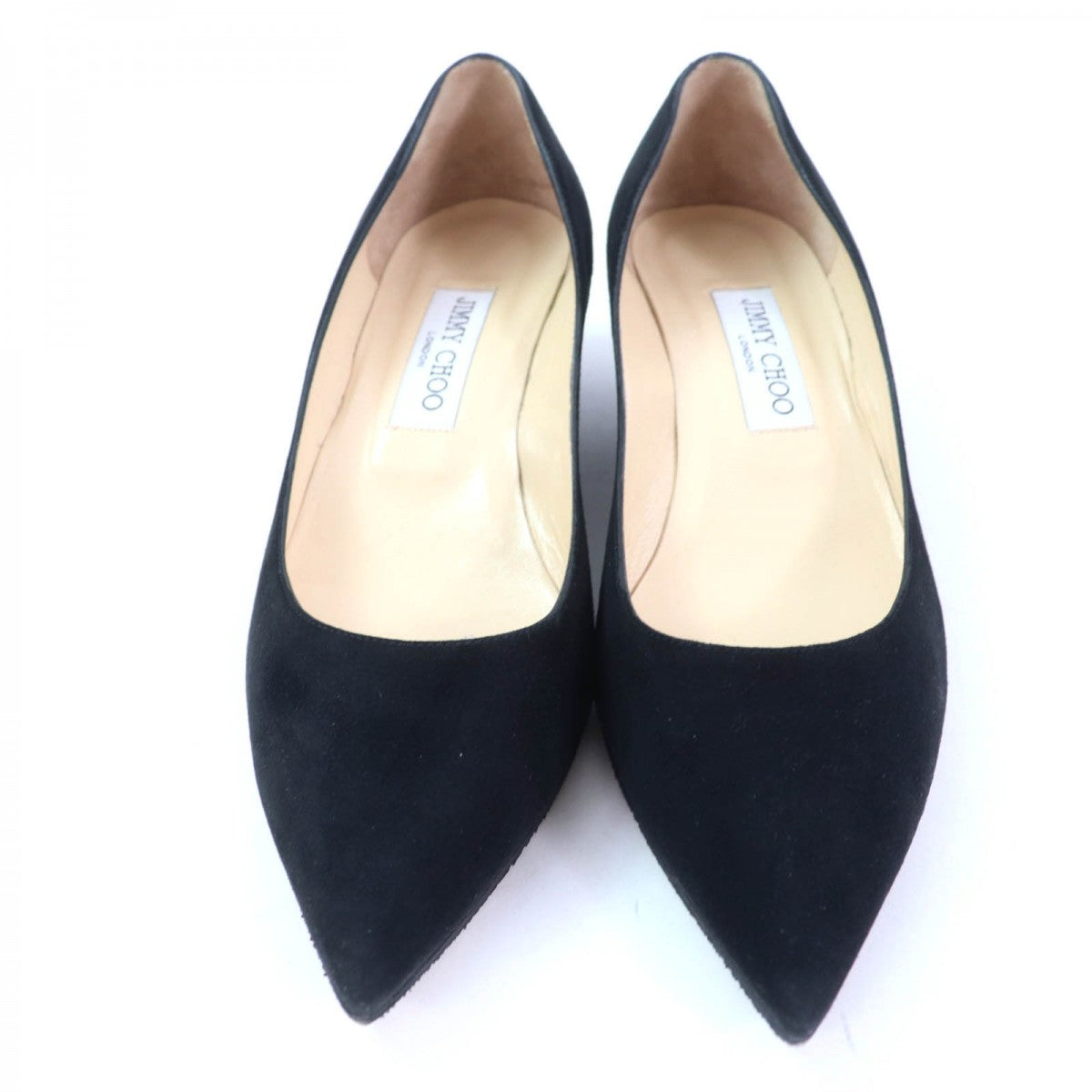 Jimmy Choo Pumps Suede Leather Black 38.5
