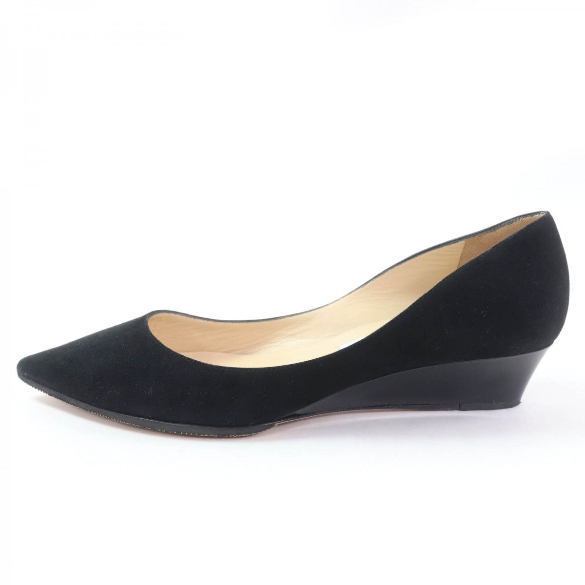 Jimmy Choo Pumps Suede Leather Black 38.5