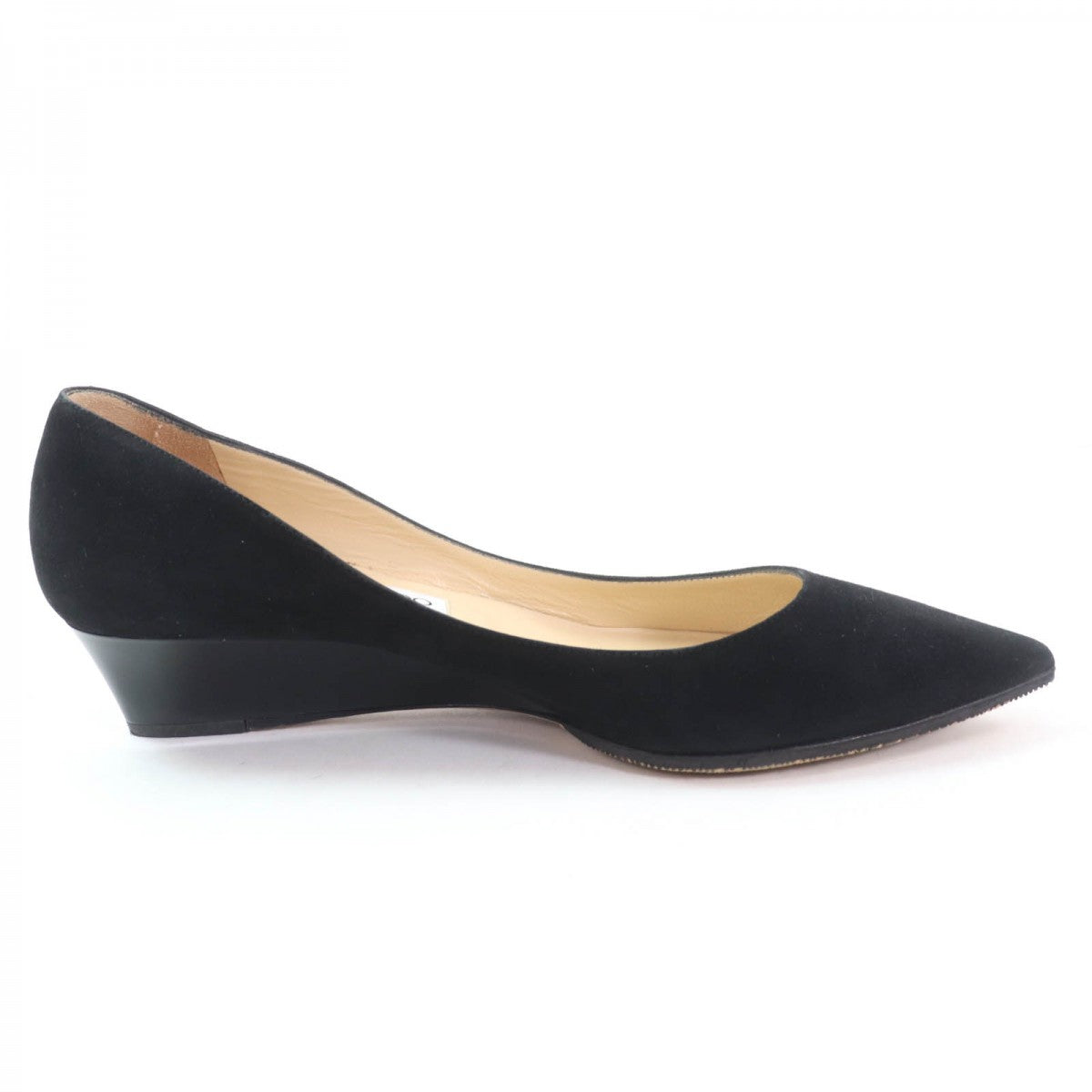Jimmy Choo Pumps Suede Leather Black 38.5
