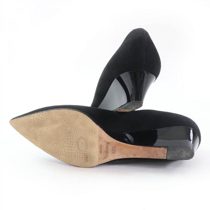 Jimmy Choo Pumps Suede Leather Black 38.5