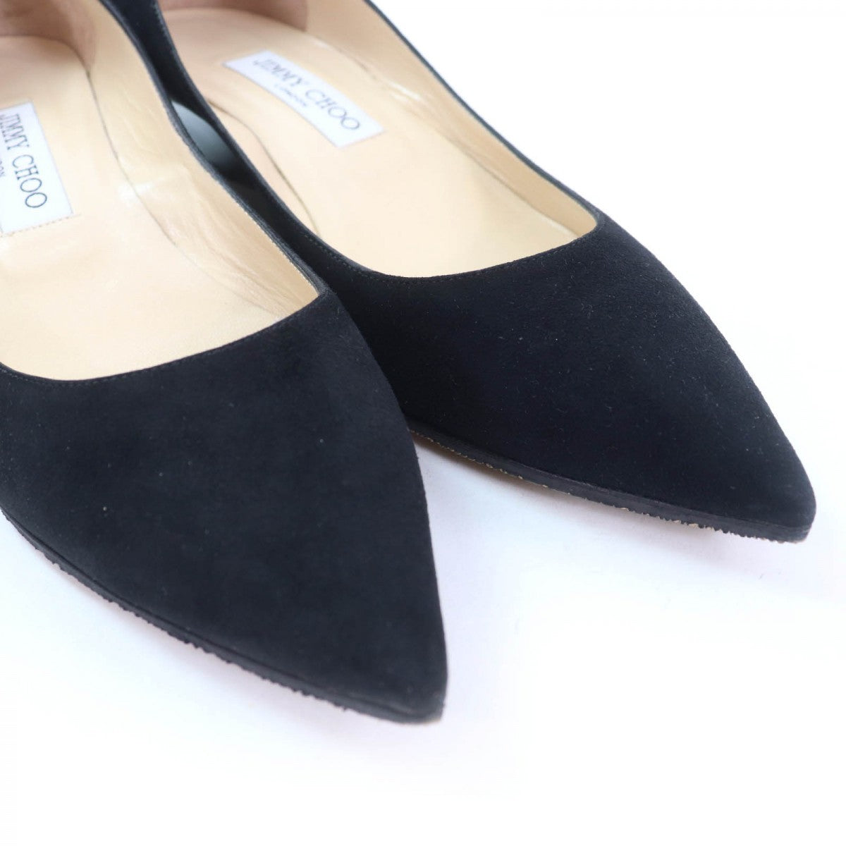 Jimmy Choo Pumps Suede Leather Black 38.5