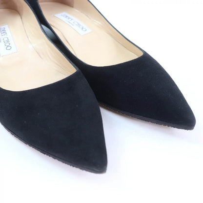 Jimmy Choo Pumps Suede Leather Black 38.5