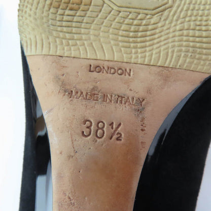 Jimmy Choo Pumps Suede Leather Black 38.5