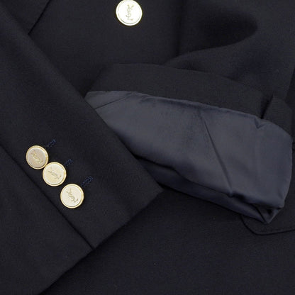 Yves Saint Laurent Blouson Hair Navy 100-96-175