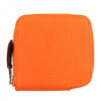 Hermes Coin Case Mainfepsom Orange Azap Mini Silk In Women