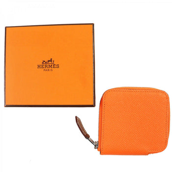 Hermes Coin Case Mainfepsom Orange Azap Mini Silk In Women