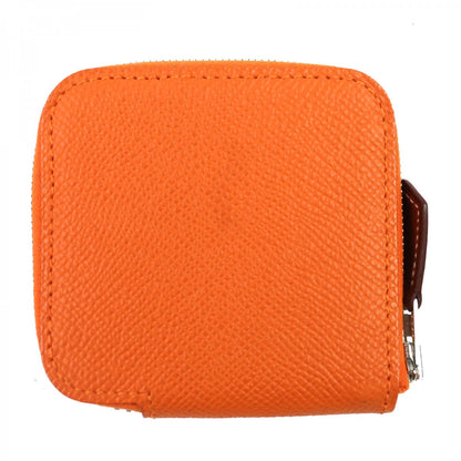 Hermes Coin Case Mainfepsom Orange Azap Mini Silk In Women