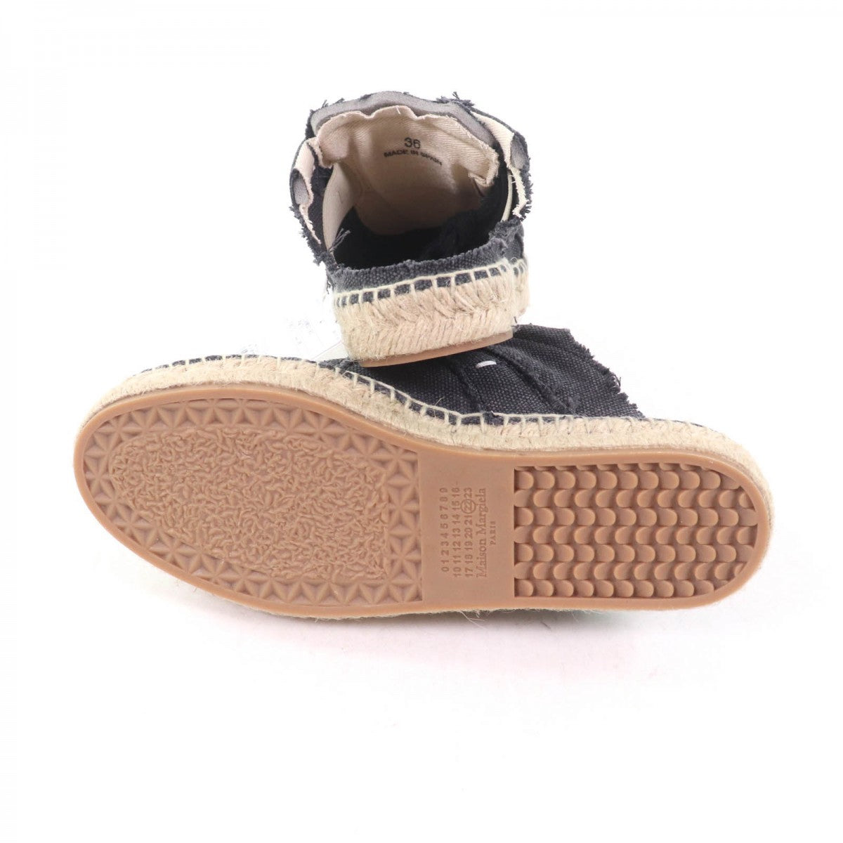 Maison Margiela Sneakers S38Ws0192 Cotton Black Sandals Women 36