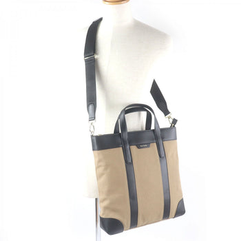 Paul Smith Tote Bag Psn942 Canvas, Leather Beige Briefcase Business Bag Mens