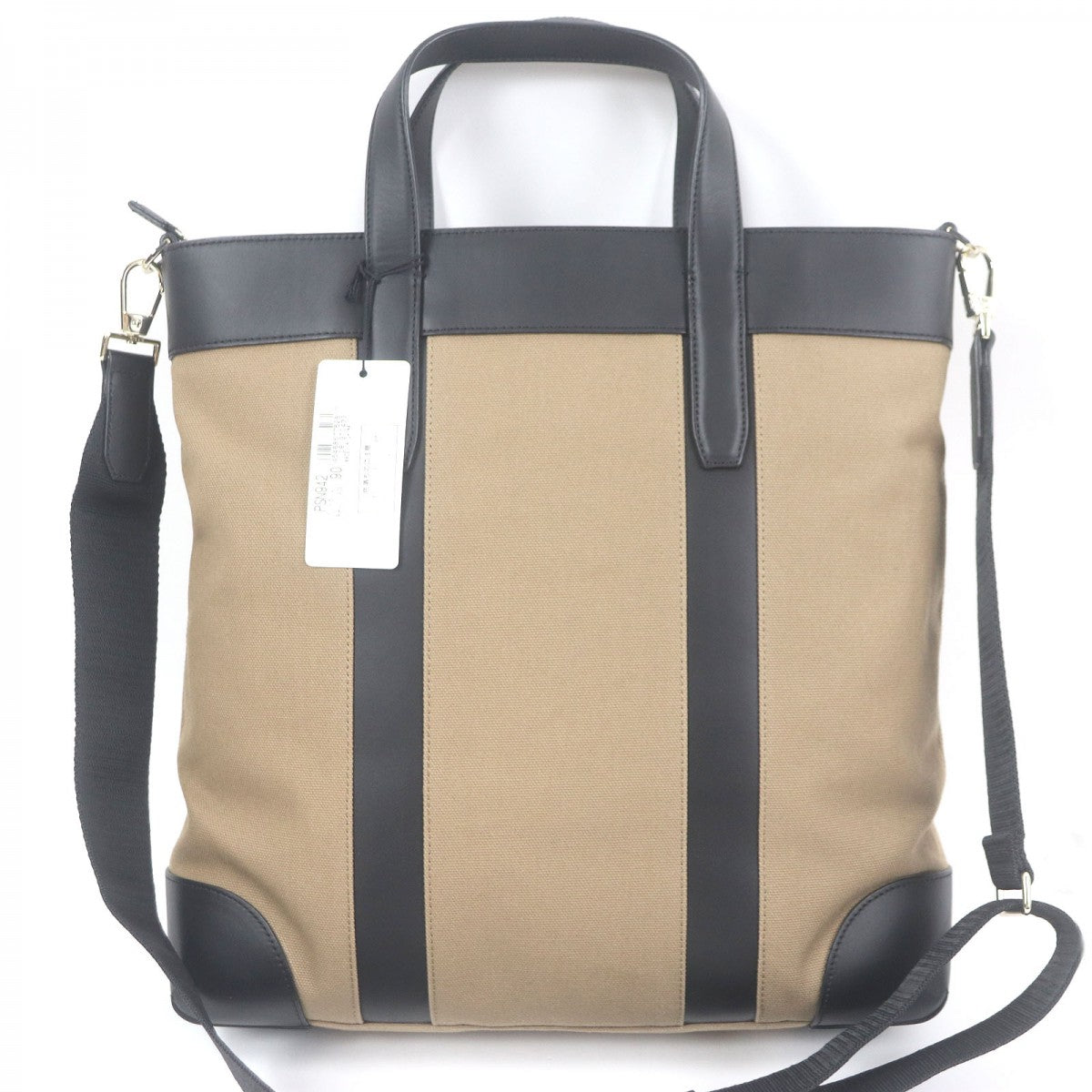 Paul Smith Tote Bag Psn942 Canvas, Leather Beige Briefcase Business Bag Mens