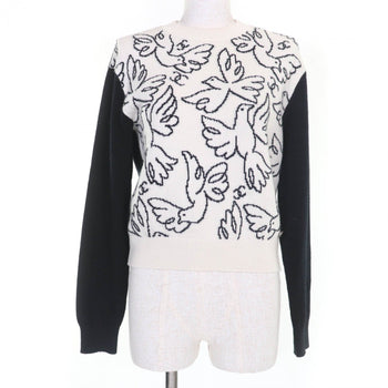Chanel Knit 22C P72116K10346 Cashmere White Black 34