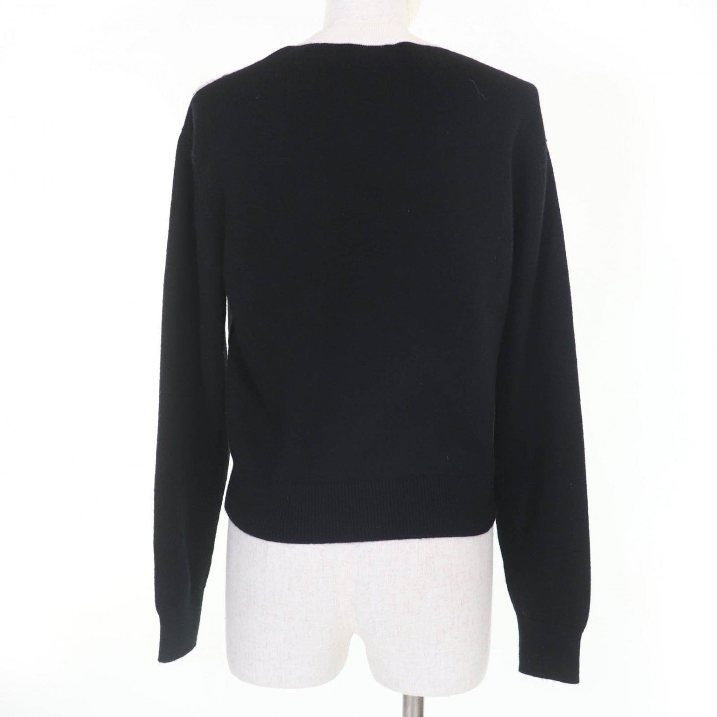 Chanel Knit 22C P72116K10346 Cashmere White Black 34