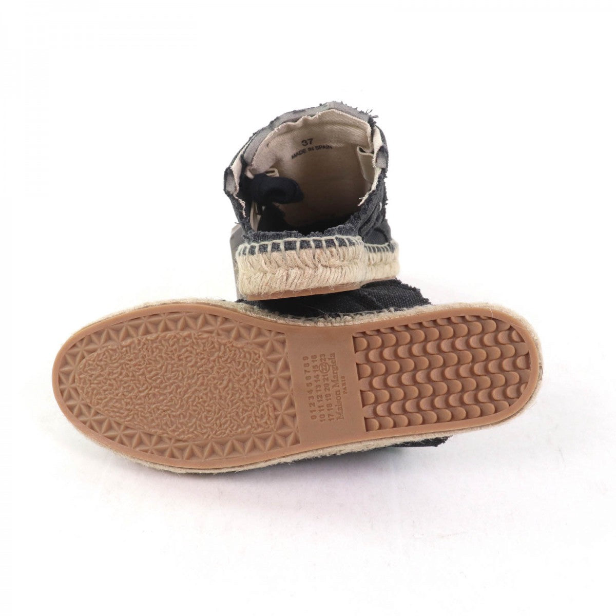 Maison Margiela Sneakers S38Ws0192 Cotton Black Sandals Women 37