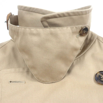 Saint Laurent Paris Trench Coat Polyester Beige 50
