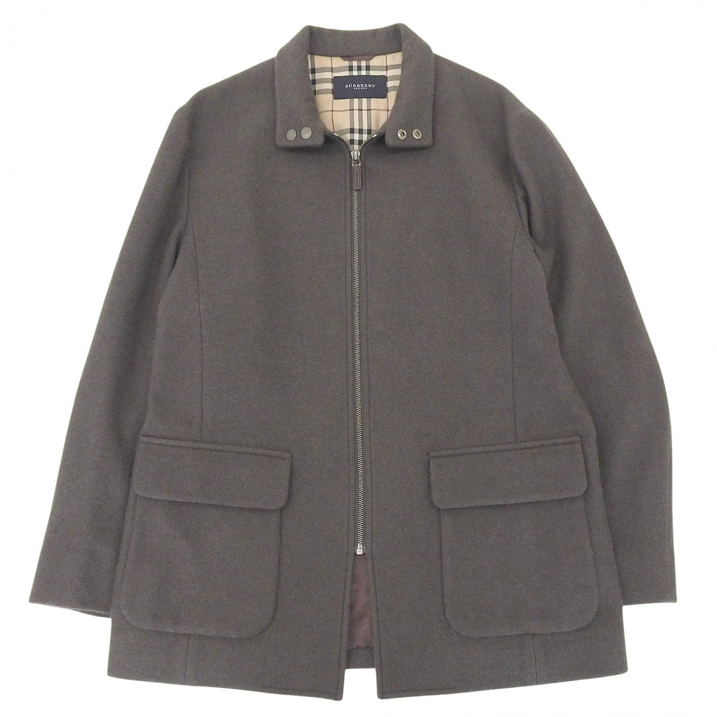 Burberry London Coat Wool Brown L