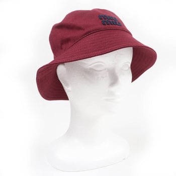 Miumiu Hat 5Hc196 Cotton Bordeaux M